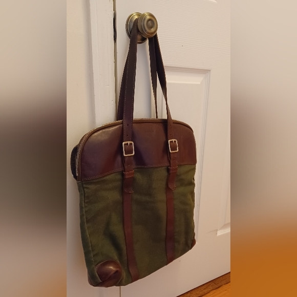 Billykirk Leather Canvas Totebag - Picture 1 of 4